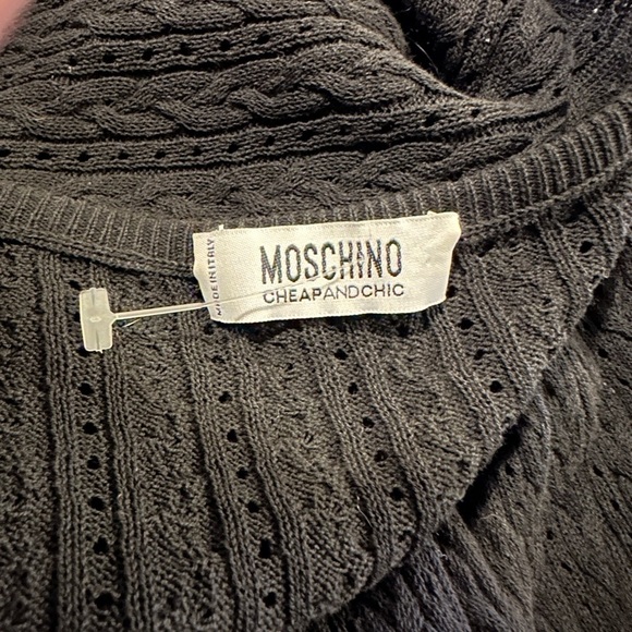 Moschino Cheap and Chic Black Knit Dress 4 - Picture 5 of 5
